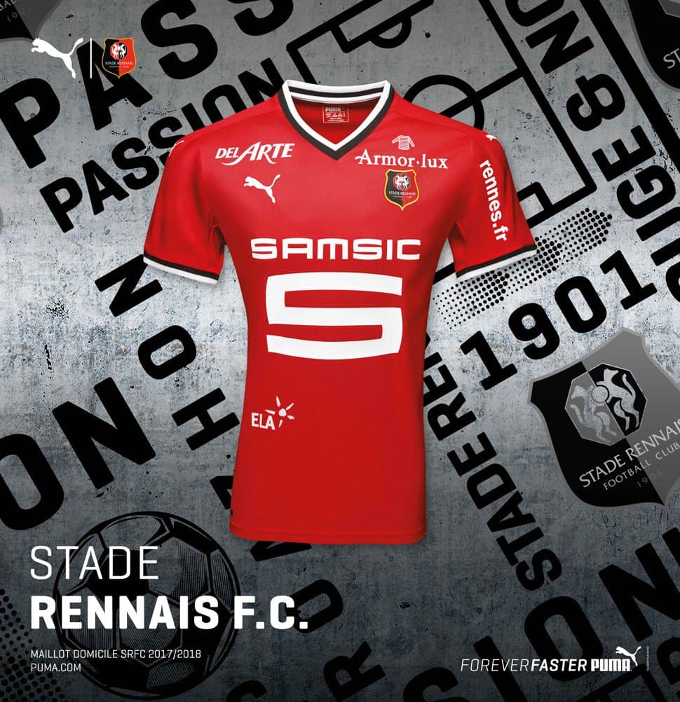 El Stade Rennais de Francia también introdujo en sociedad su nueva piel.