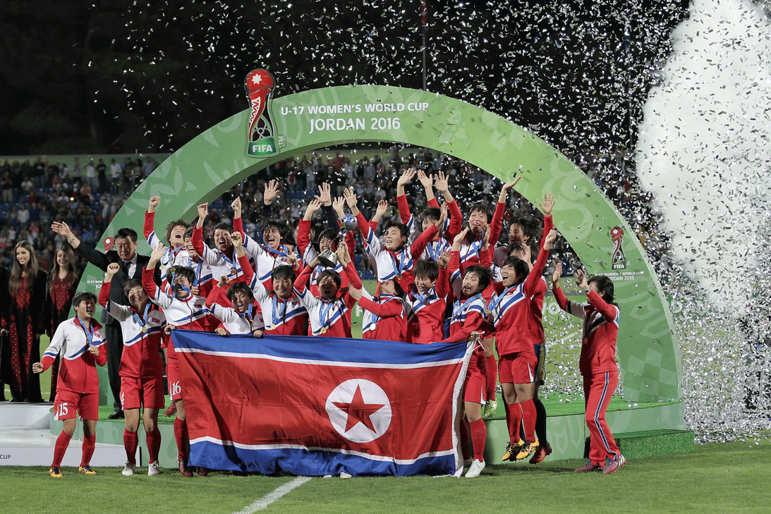 <b>Selección femenil de fútbol de Corea del Norte:</b> La férrea disciplina de estas jóvenes las coronó campeonas del Mundial Femenil Sub 20 disputado en Papúa Nueva Guinea.