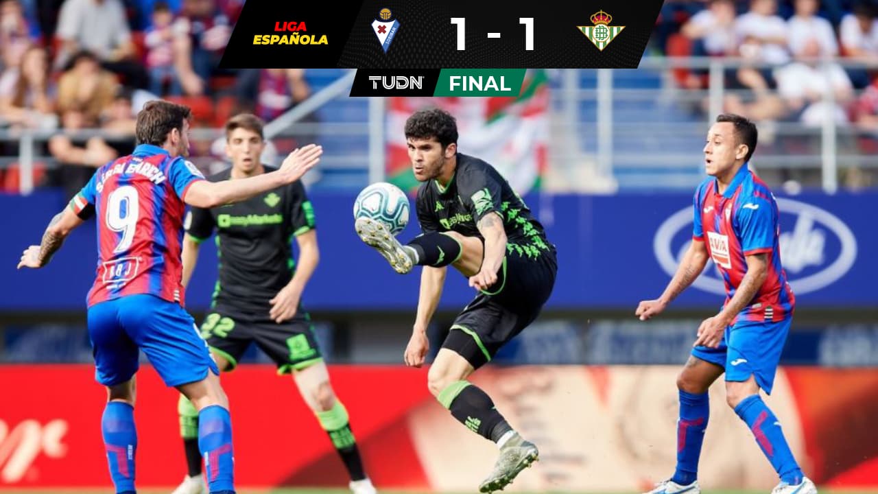 Betis no pudo en su visita al Eibar en la Jornada 22.