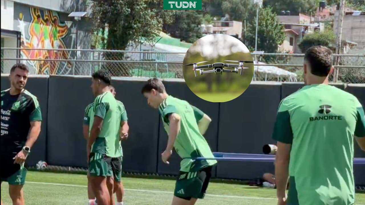 ¡México en alerta! Captan dron volando sobre el CAR previo al partido de 16avos