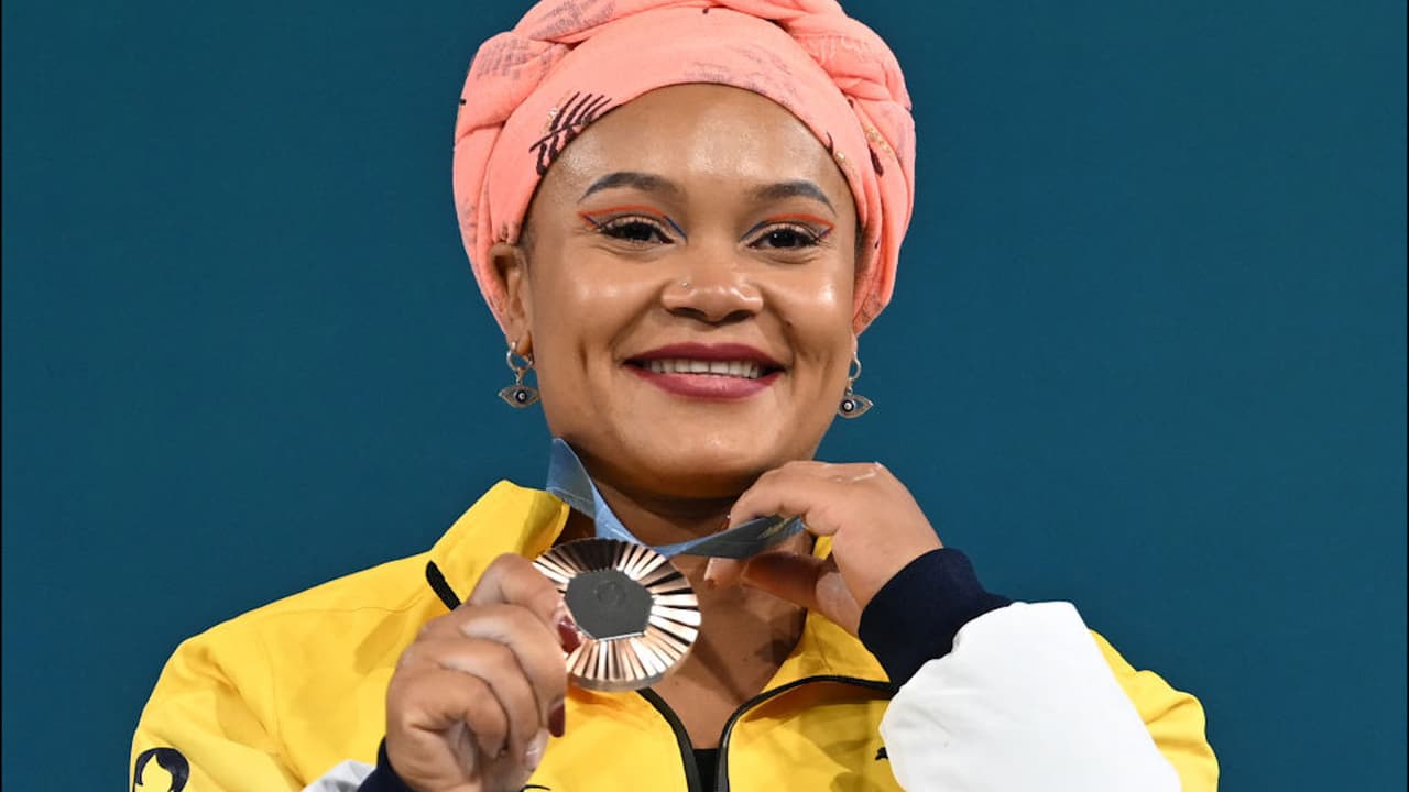 Neisi Dajomes, medalla de bronce en halterofilia en Paris 2024