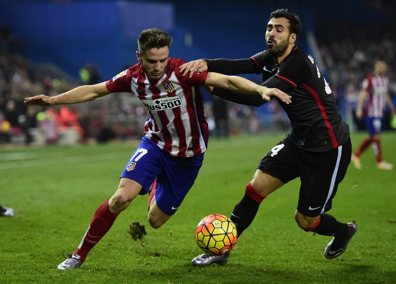 Saúl Níguez respondería para los locales antes de finalizar el primer tiempo, logrando el empate parcial con una buena definición.