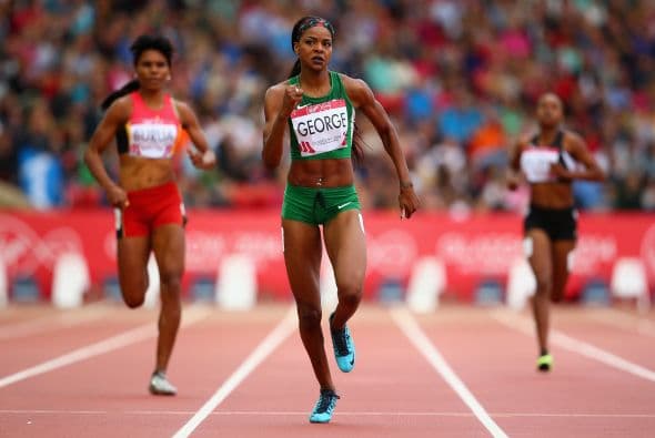 Regina George, atleta nigeriana quien compitió en Londres 2012.