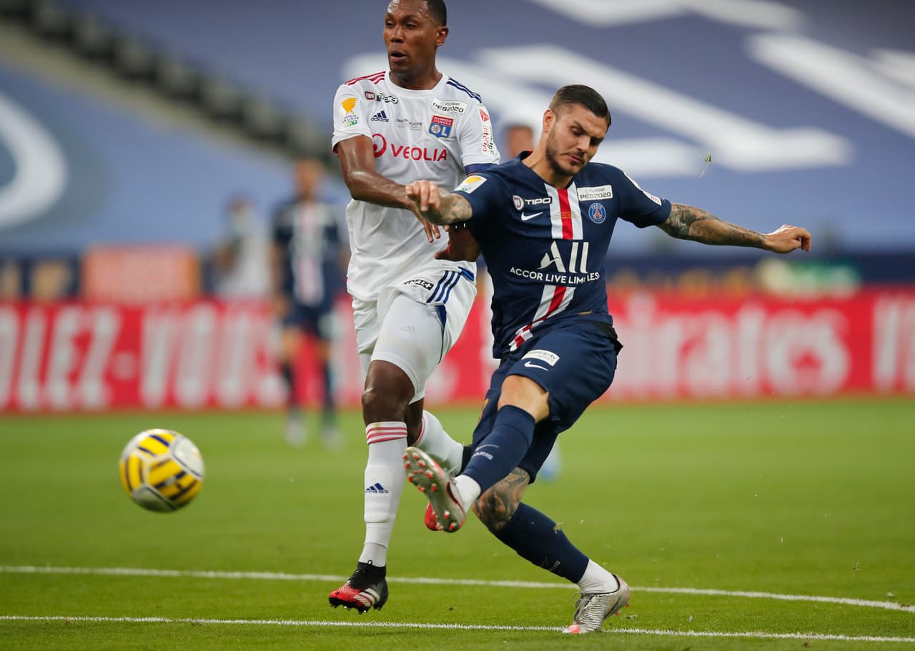 PSG era ligeramente más peligroso que el Olympique de Lyon durante la segunda mitad del primer tiempo.