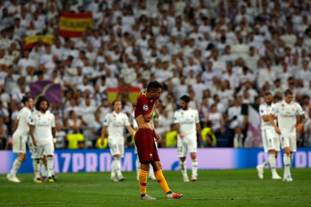 Roma se vio muy débil contra un Real Madrid que manejó el partido a su antojo en el estadio Santiago Bernabéu.