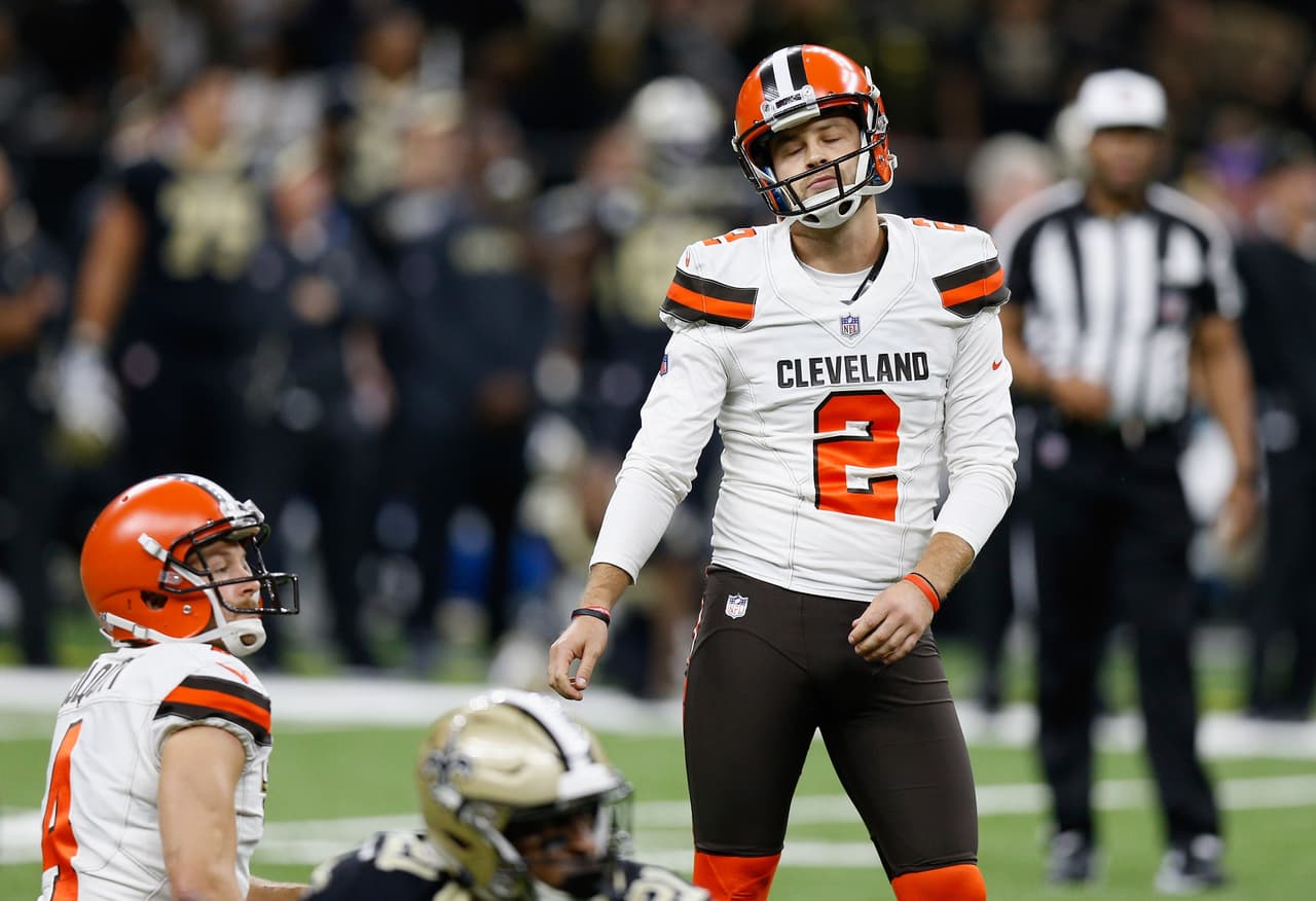 Browns probarán a pateadores tras irreal y terrorífica derrota ante Saints 