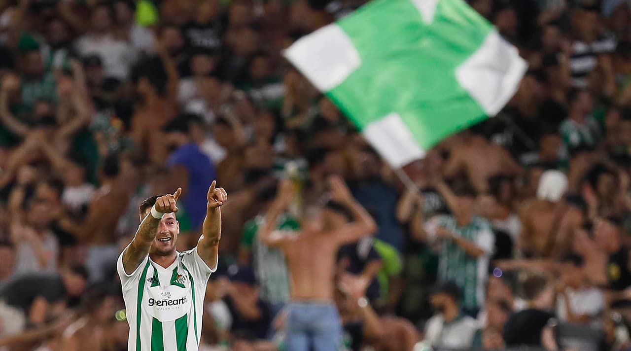 Primer gol del canterano retornado del Betis en esta temporada.