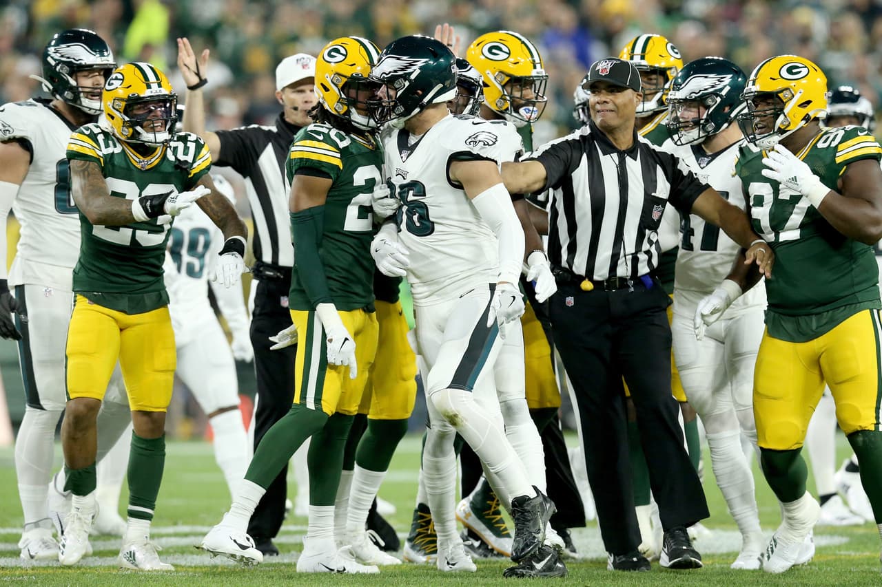 Se acabó la buena racha de los Gren Bay Packers, Philadelphia Eagles ganan 34-27 en un juego accidentado y marcado por las lesiones.
