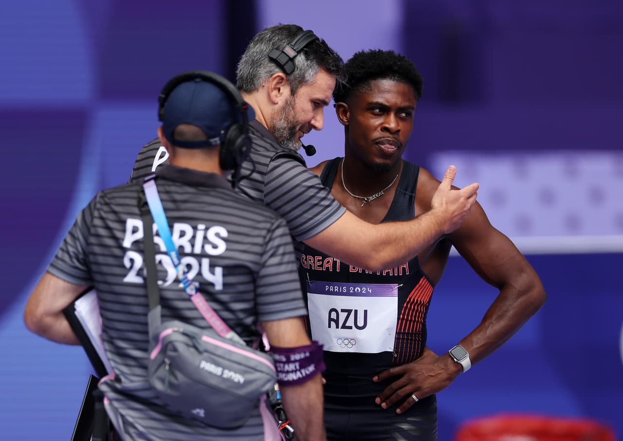 ¡No me voy! Insólita protesta tras una descalificación en los 100 metros