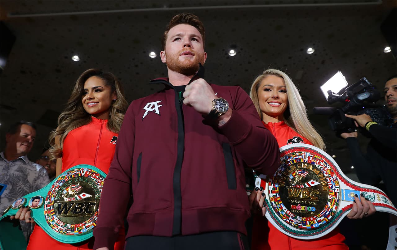 Al son del "México lindo y querido", Saúl 'Canelo' Álvarez y Gennady 'GGG' Golovkin hicieron acto de presencia en el lobby del MGM Grand de Las Vegas. El mexicano gañó la primera batalla gracias a sus fans.