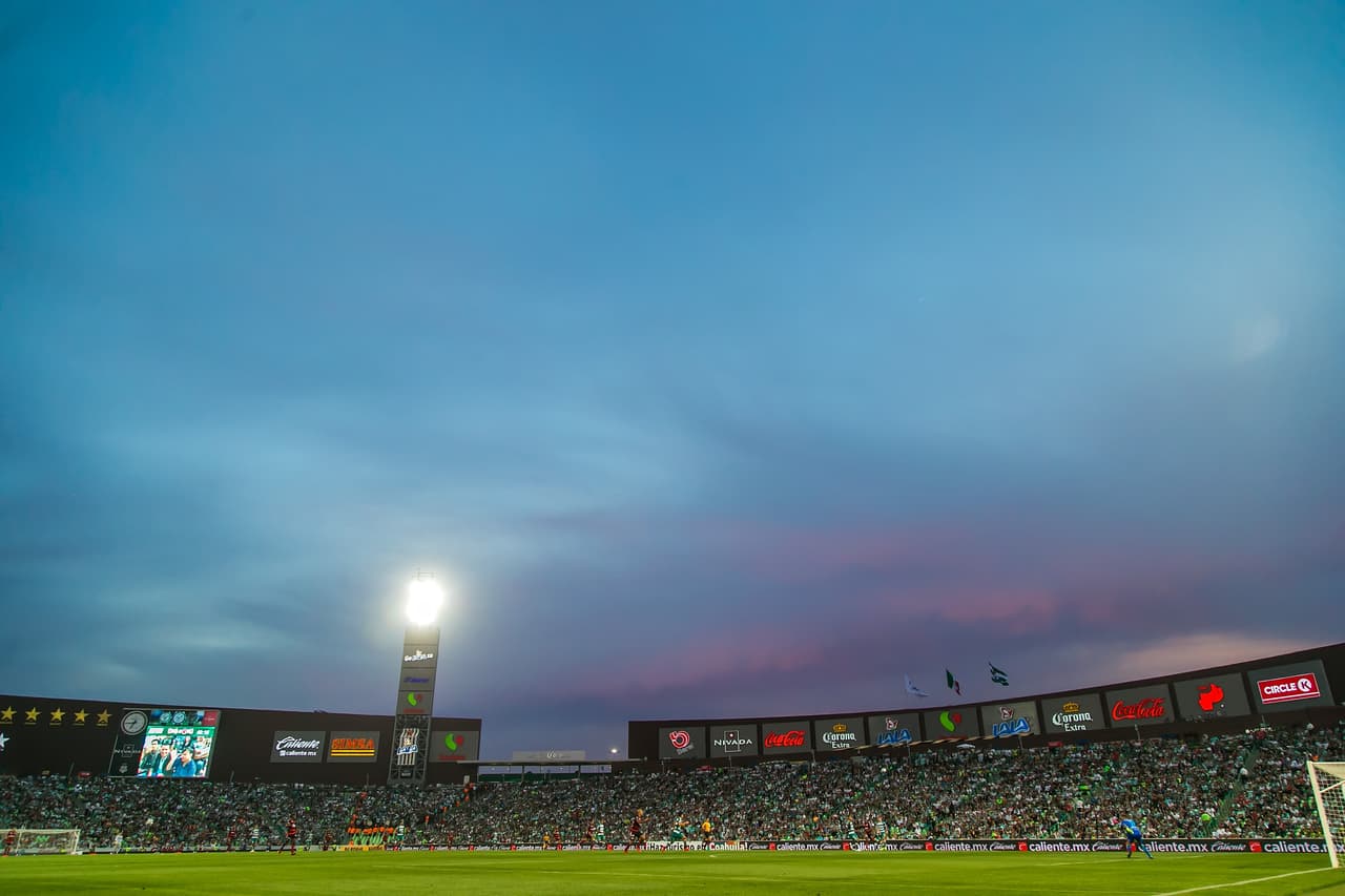 Estadio Corona (Santos 1-1 Xolos): 22.986 espectadores