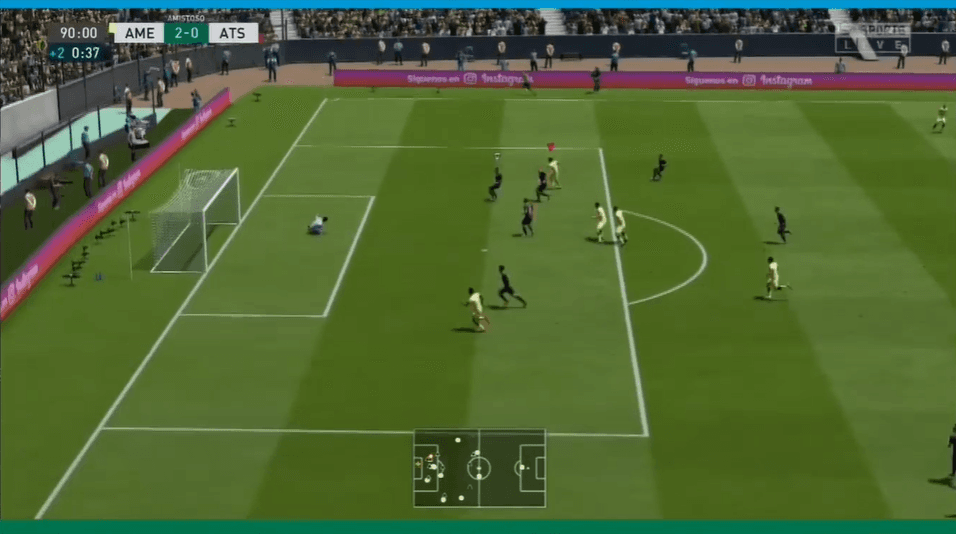 El América, a manos de Cáceres, vence por dos goles a el Atlas comandado por Acosta. Esta es la tercera victoria consecutiva de las Águilas en la eLiga MX.