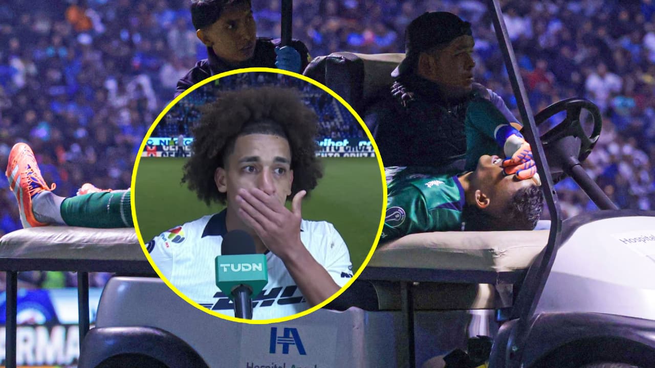 Carrasquilla lanza mensaje a Kevin Mier tras lesionarlo en el Cruz Azul vs. Pumas