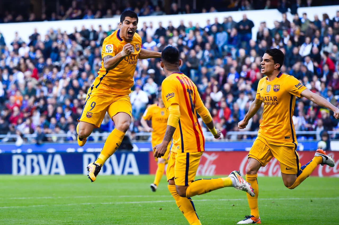 El Barça masacró 8-0 al Deportivo la Coruña con 'póker' de Luis Suárez