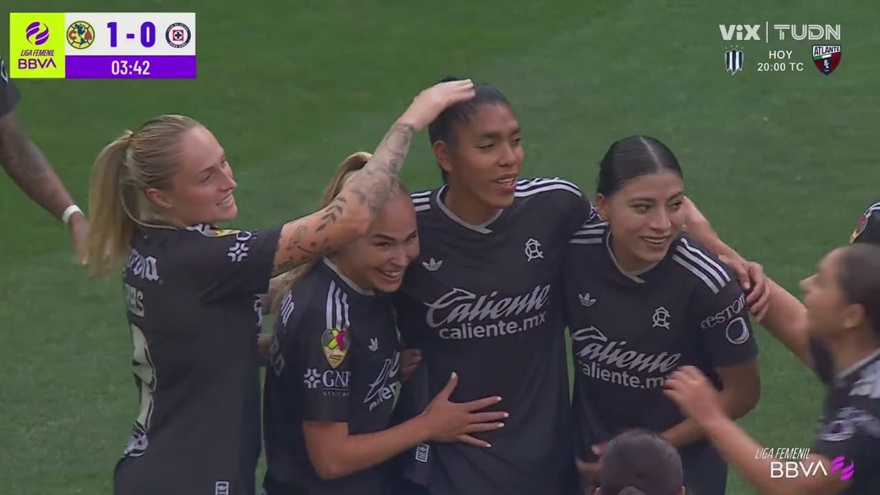 ¡Gol del América! Gabriela García pone el 1-0 sobre Cruz Azul
