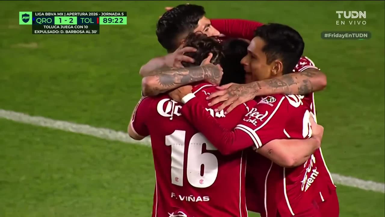 ¡Toluca recupera su ventaja! Federico Viñas se estrena con los Diablos Rojos