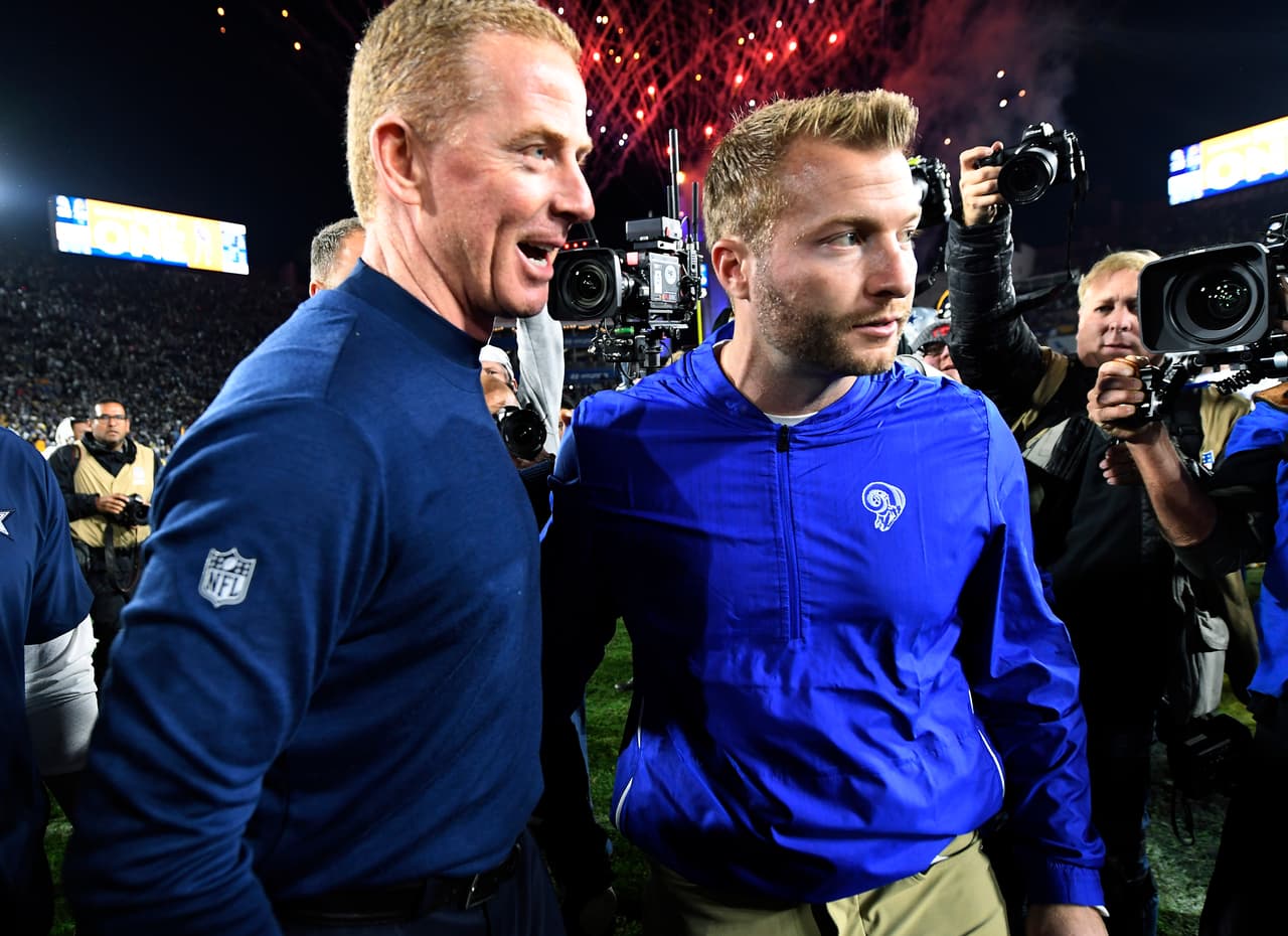 Jason Garrett y Sean McVay