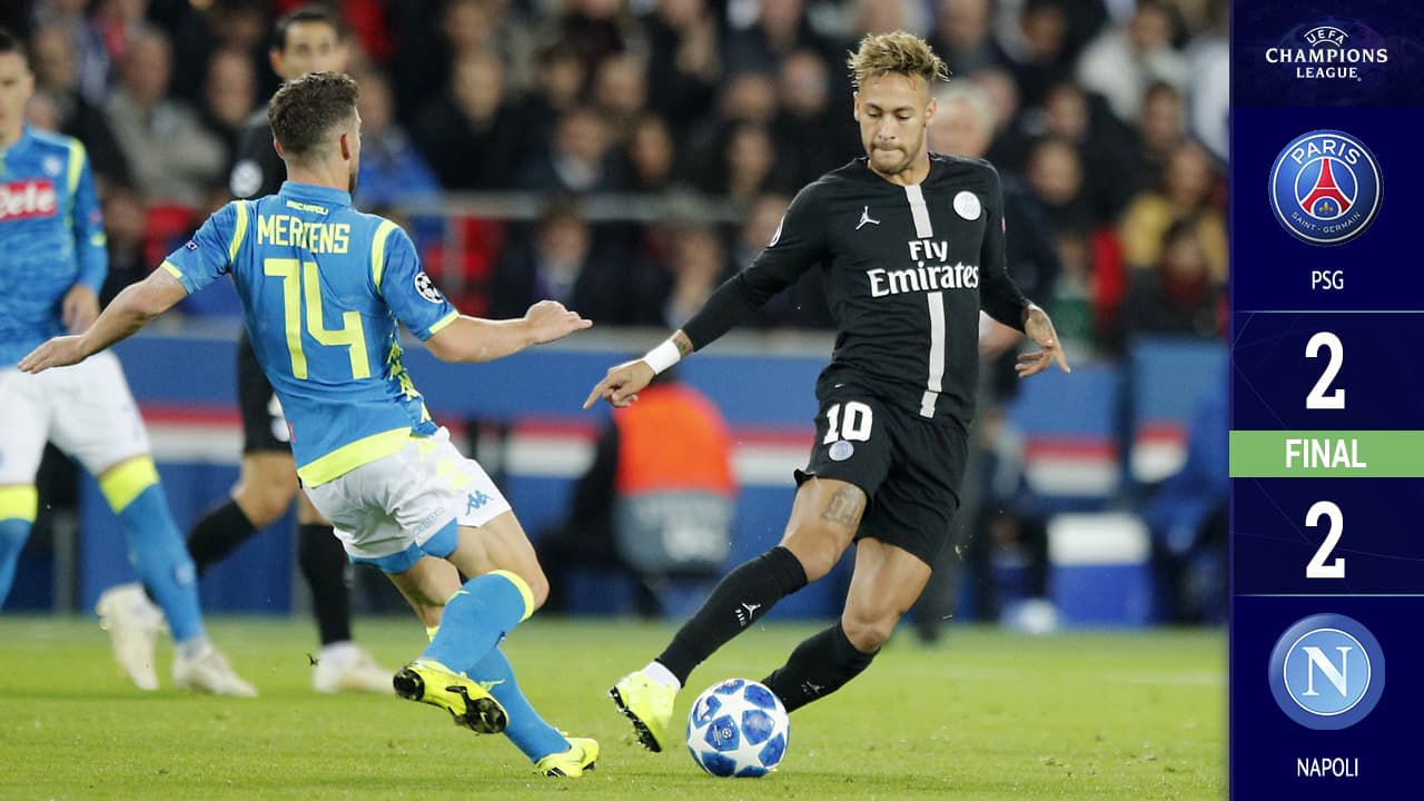 ¡Un Ángel! Di María salvó al PSG del desastre ante el Napoli