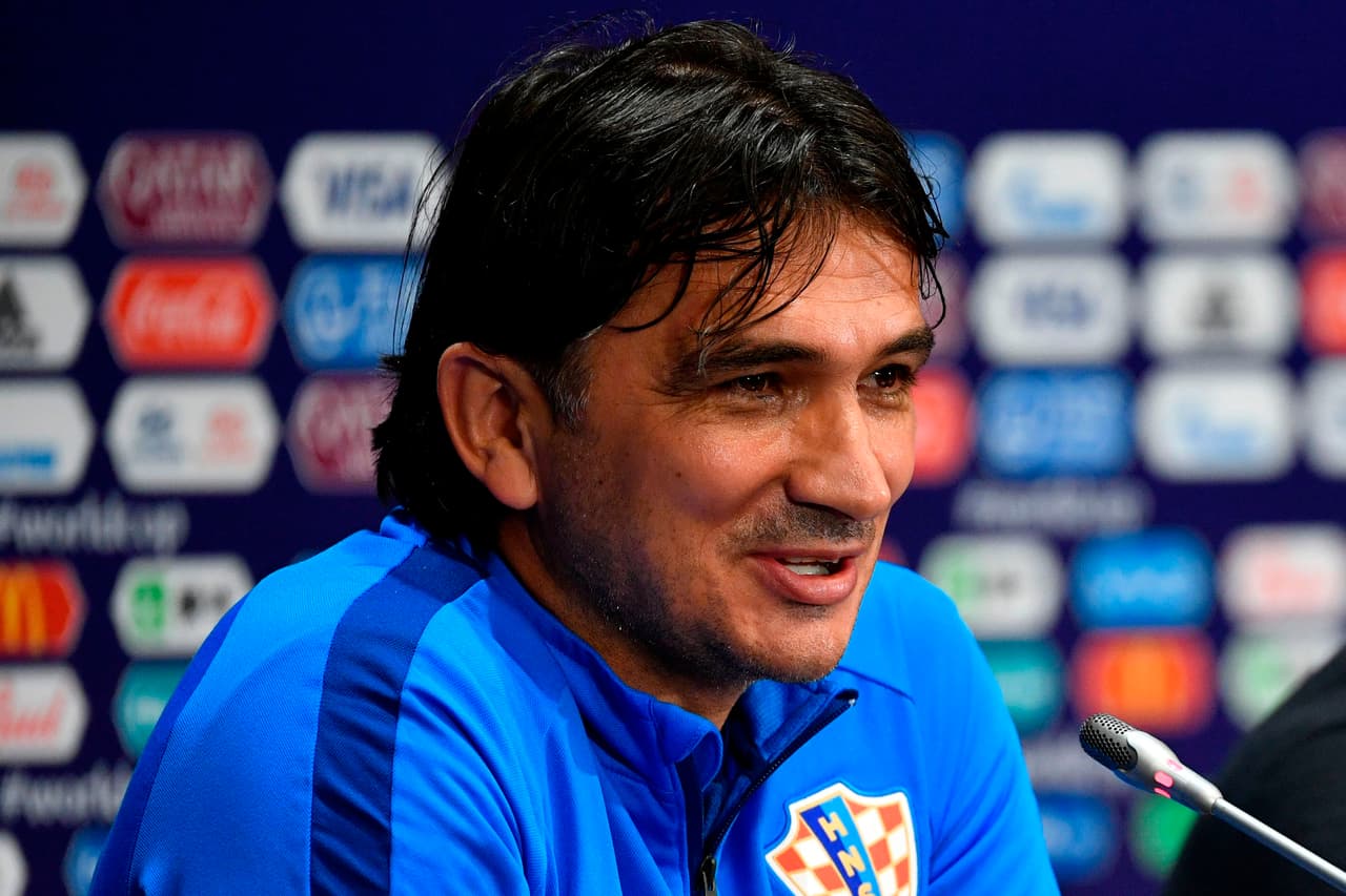 Croatia's coach Zlatko Dalic holds a press conference at the Luzhniki Stadium in Moscow on July 14, 2018 on the eve of the Russia 2018 World Cup final football match between France and Croatia. (Photo by Alexander NEMENOV / AFP) (Photo credit should read ALEXANDER NEMENOV/AFP/Getty Images)