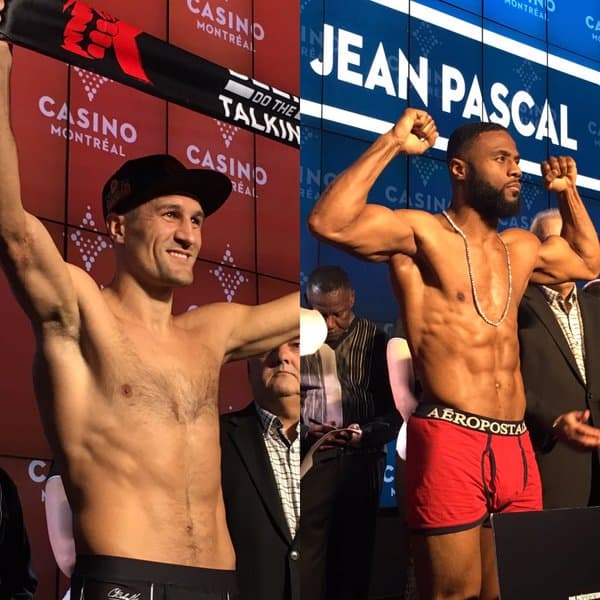Kovalev y Pascal en el pesaje