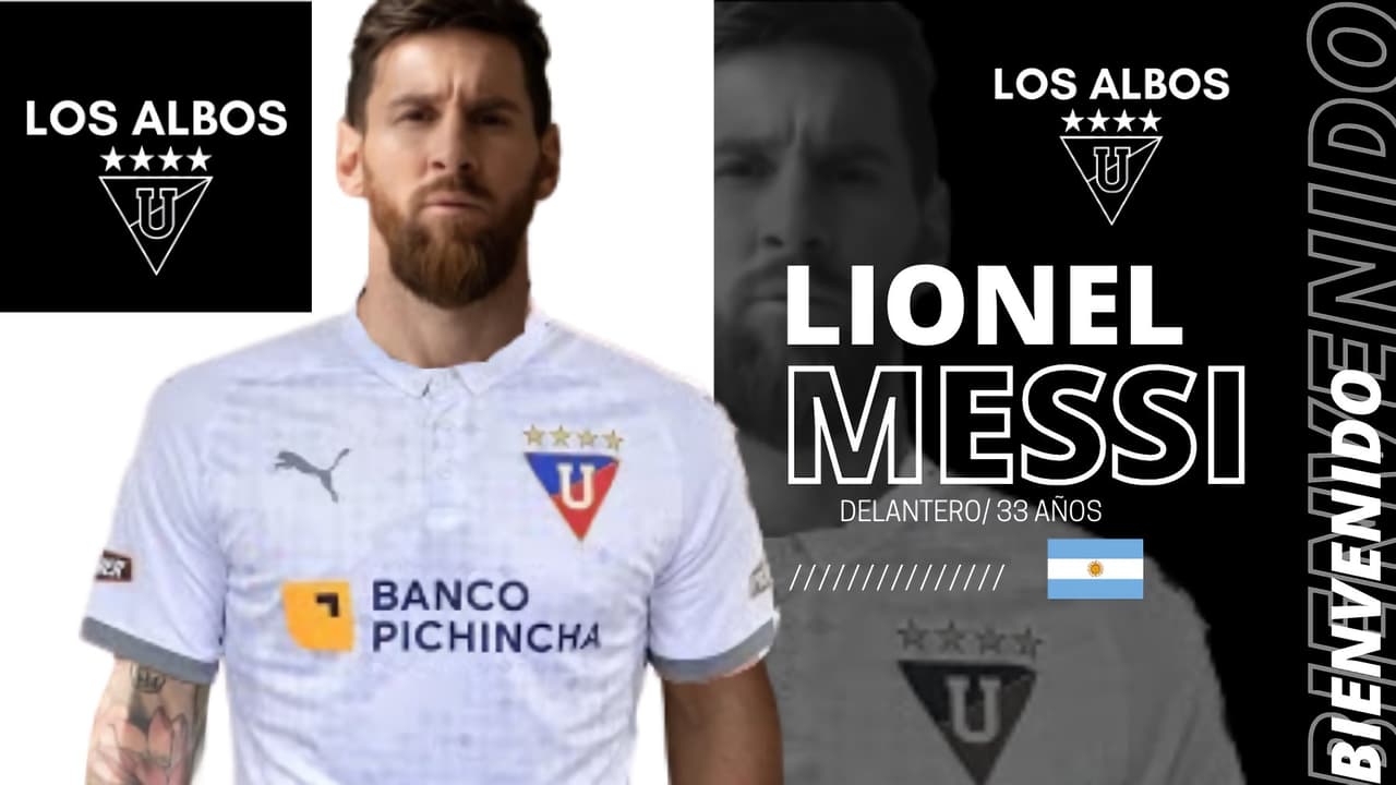Messi en Los Albos de Ecuador.