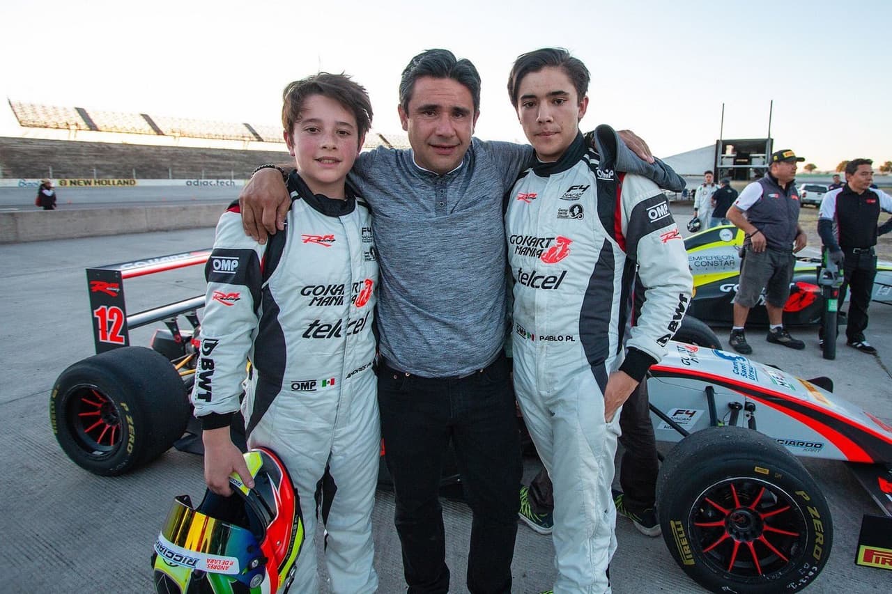 Ricardo Pérez de Lara, líder del RPL Racing Team con sus pilotos, Andrés y Pablo Pérez de Lara