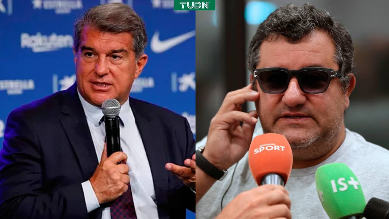 Joan Laporta se reunió con el agente de Haaland y Pogba en Turín