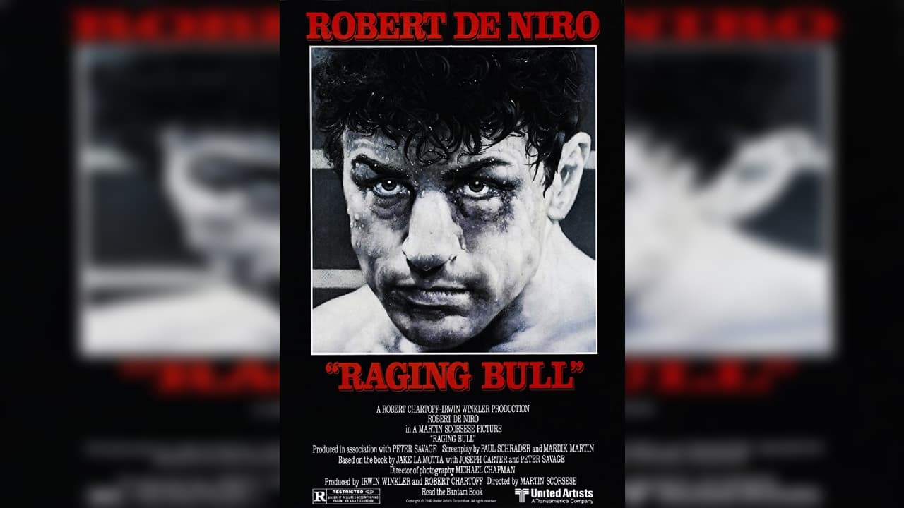 <b>Raging Bull </b>- Jake la Motta es un joven boxeador que se entrena duramente con la ayuda de su hermano y mánager Joey. Su sueño es convertirse en el campeón de los pesos medios. Pero Jake es un paranoico muy violento que descarga su agresividad tanto dentro como fuera del ring.