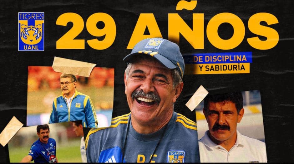 Ya son 29 años del 'Tuca' Ferretti como entrenador