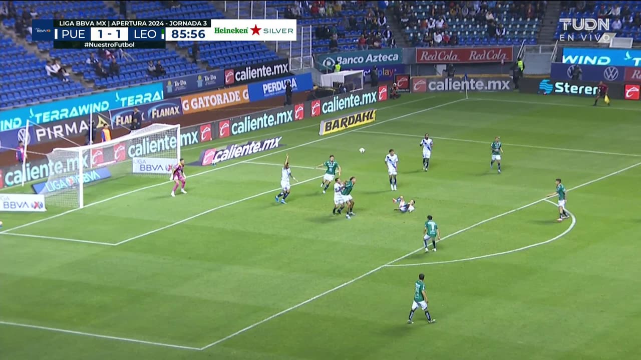 ¡GOL!  anota para León. Jhonder Cádiz
