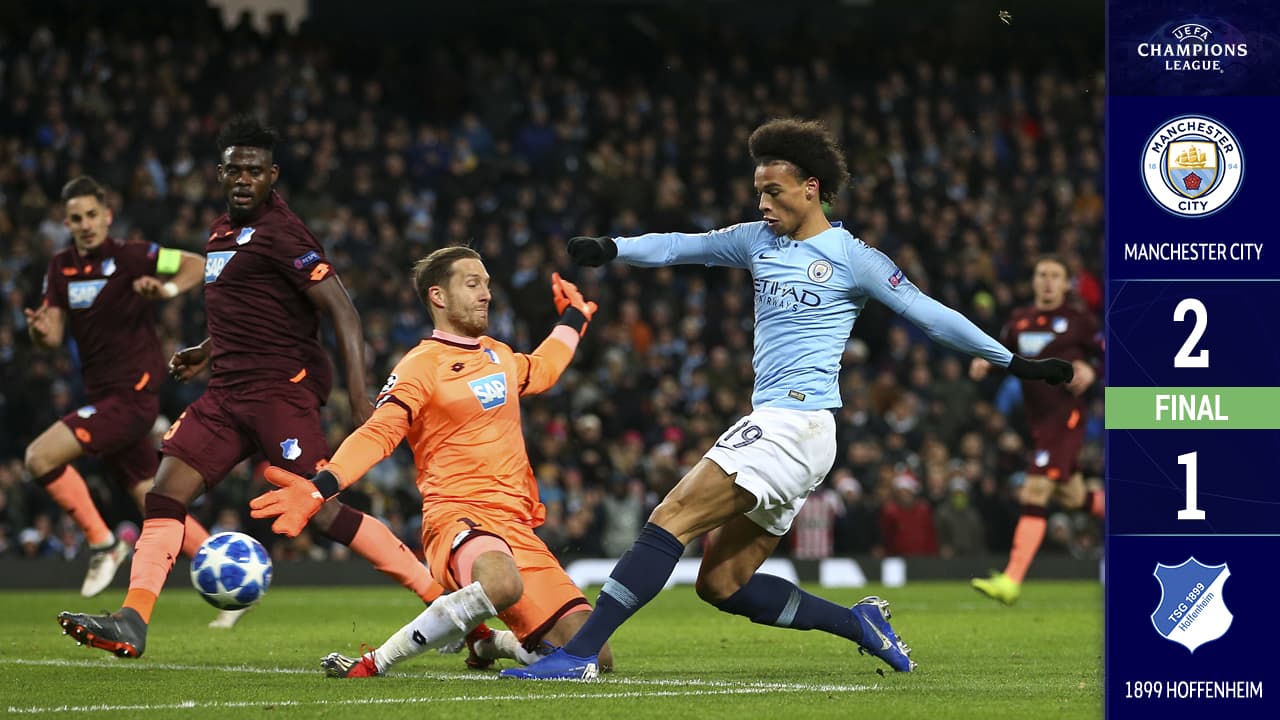 Manchester City le recordó al Hoffenheim que la Champions no es para novatos