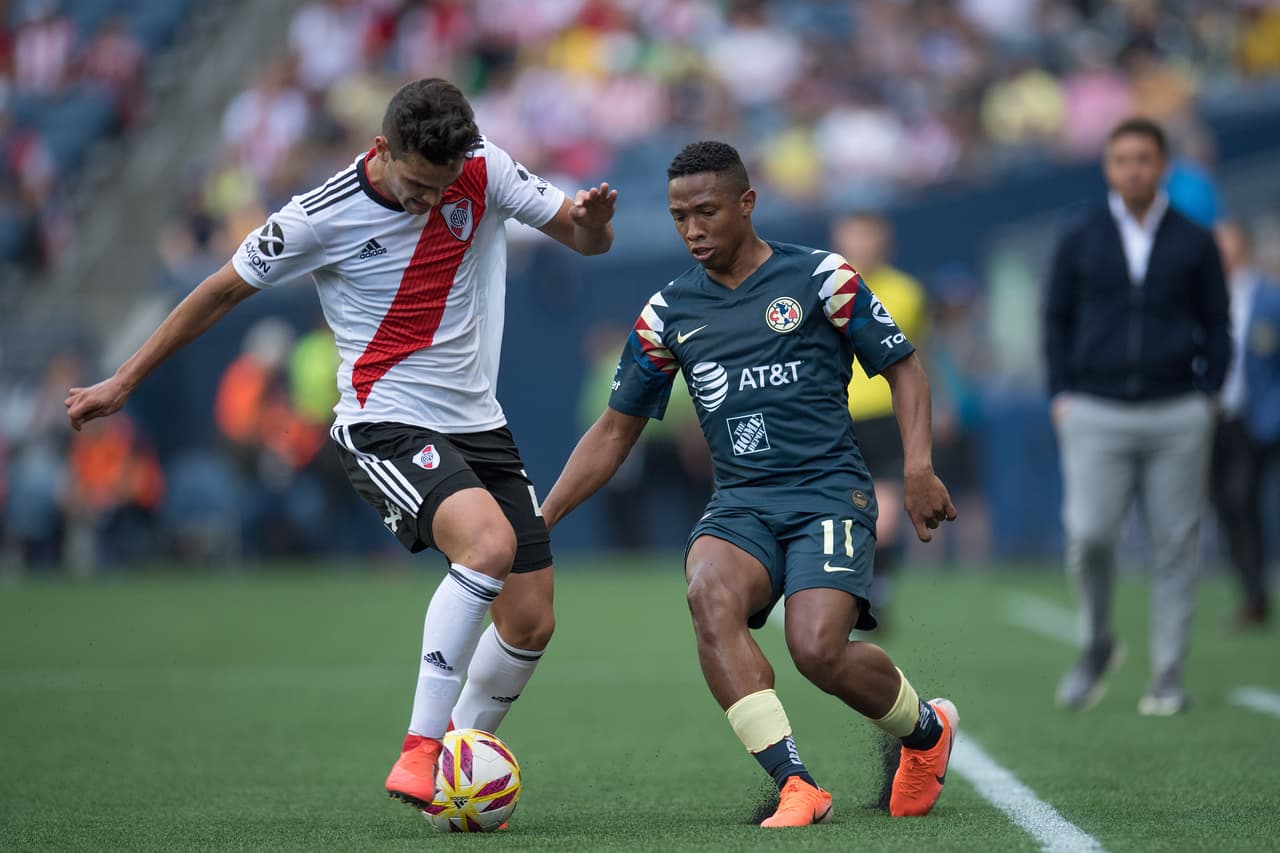 River Plate tuvo varias ausencias en la cancha, ya que algunos de sus jugadores terminaron este sábado su participación en la Copa América de Brasil.