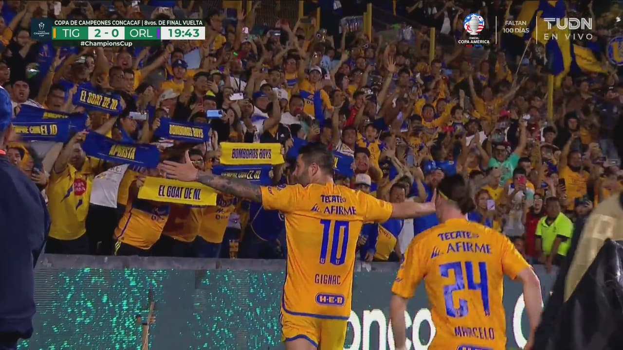 ¡Llegó el segundo de Tigres! Gignac anota de penal al Orlando City