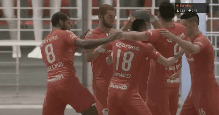 Santi Giménez cayó ante 'Pipe' Pardo y el Toluca sumó de tres al ganar 3-1; Cruz Azul no sabe lo que es ganar en el torneo virtual de la eLiga MX.