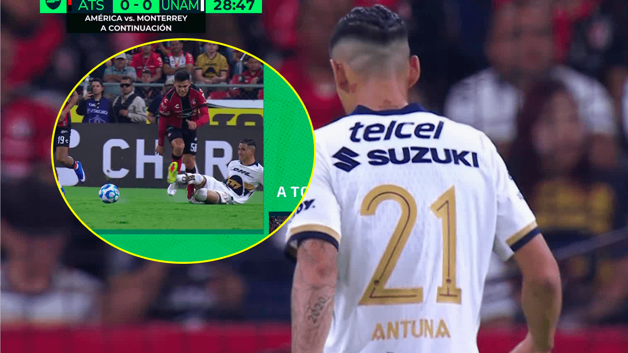 ¡De milagro no expulsaron a Uriel Antuna!