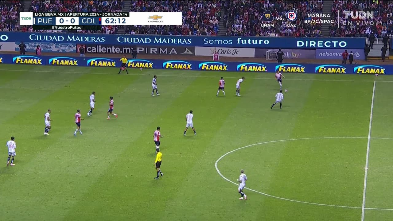 ¡GOL!  anota para Puebla. Emiliano Gómez