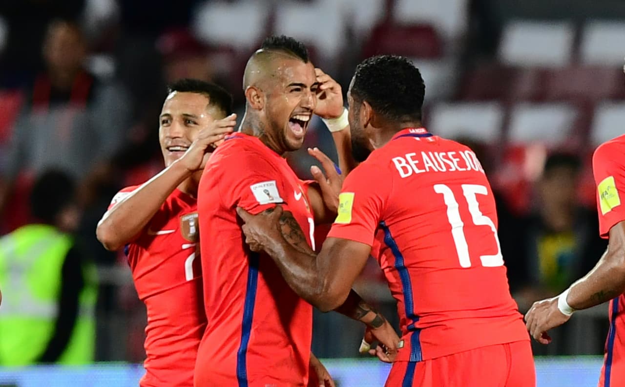 Conmebol - Chile: los bicampeones de América ocupan el último lugar directo a Rusia con los mismos 20 puntos de Ecuador, pero con menor diferencia de gol.