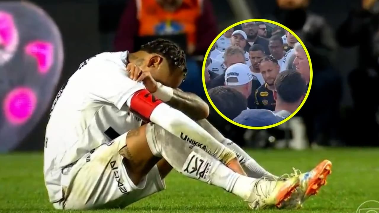 Neymar es increpado por barristas tras sus lágrimas en el campo