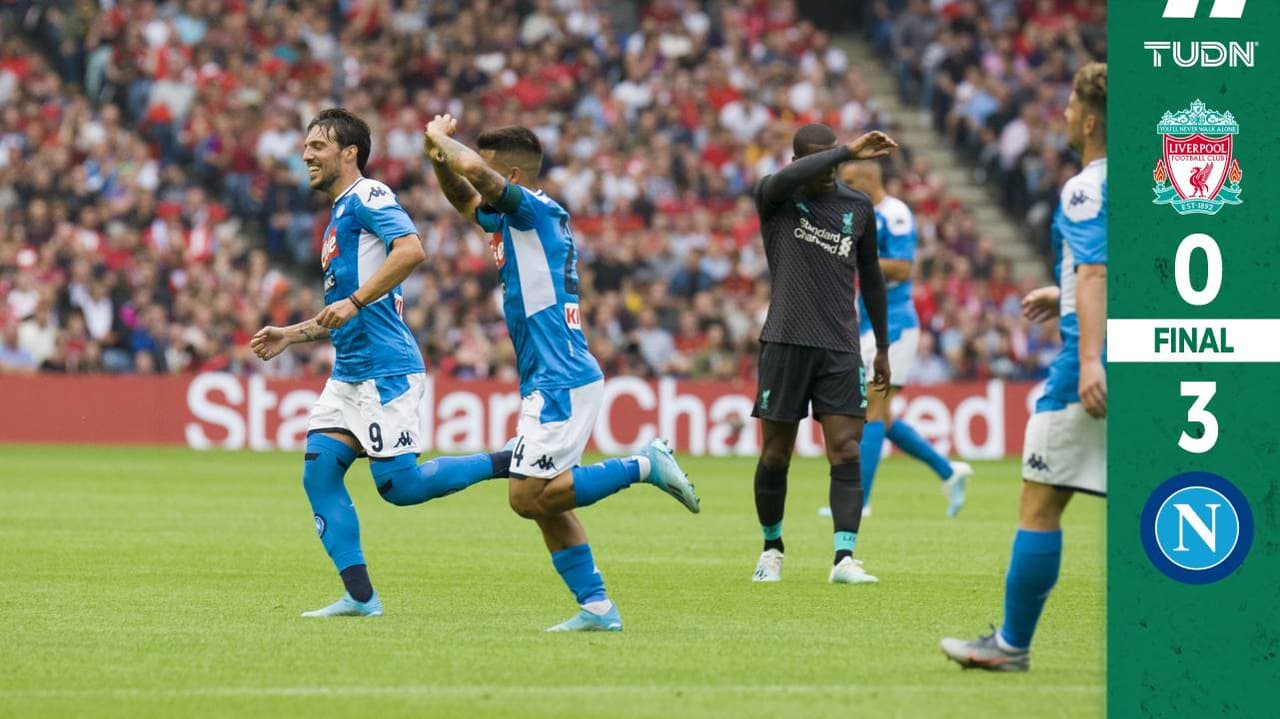 El conjunto napolitano se mostró de gran forma y apabulló al campeón europeo.