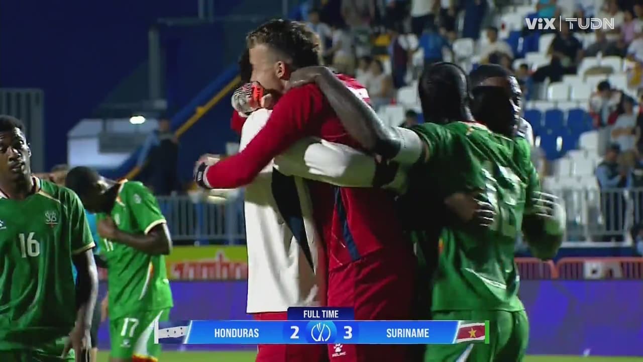 Resumen | Resultado histórico para Surinam que derrota a Honduras