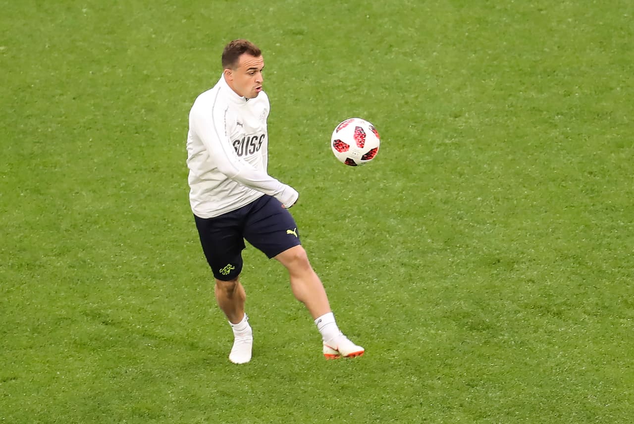 Xherdan Shaqiri, la gran estrella de la selección helvética ha tenido una muy buena actuación en la Copa del Mundo y querrá mantenerse en ese tono cuando se enfrente a Suecia en San Petersburgo.