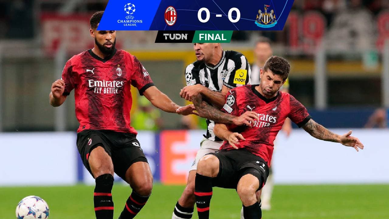 Milan falla demasiado e iguala ante un Newcastle que saca un punto valioso 