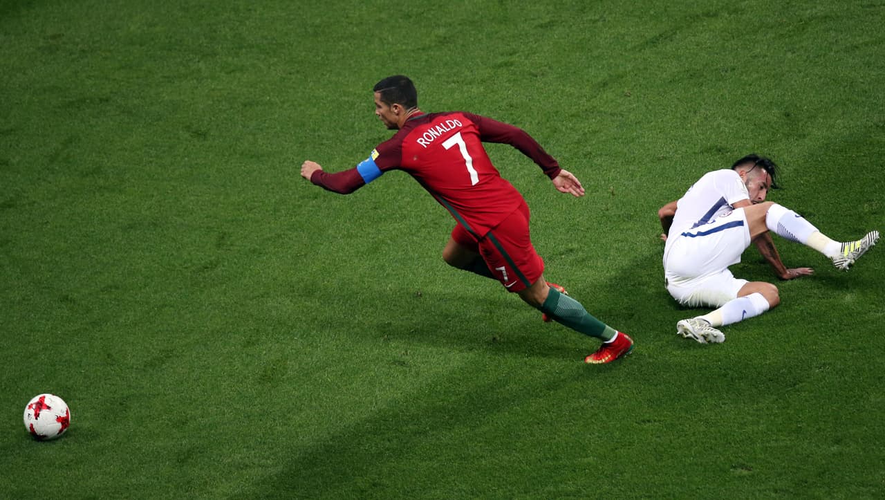 Cristiano Ronaldo tuvo mucha voluntad en la cancha, pero ninguna de sus acciones fue importante para hacer la diferencia.