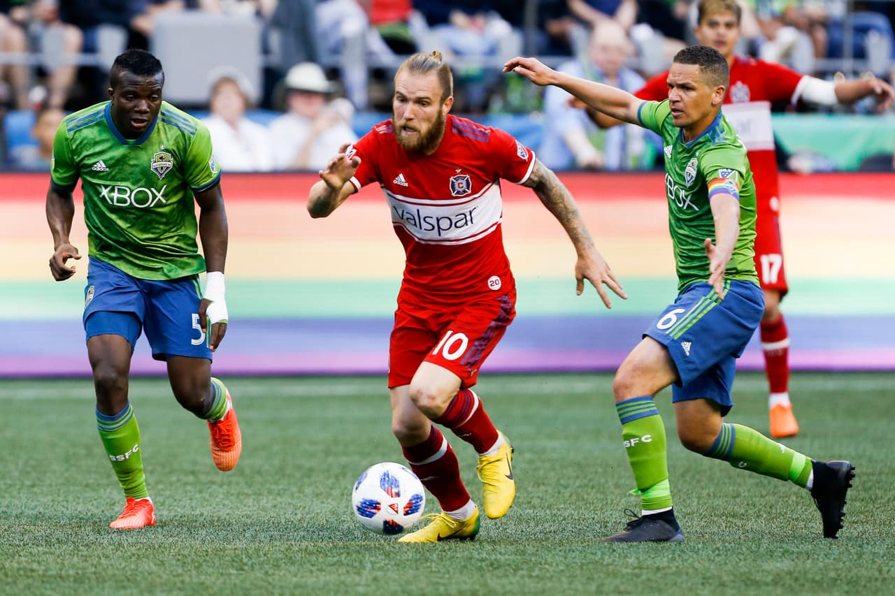 El serbio Aleksandar Katai logró su sexto tanto en la MLS al anotar en el empate 1-1 frente a Seattle Sounders. (USA Today Images)