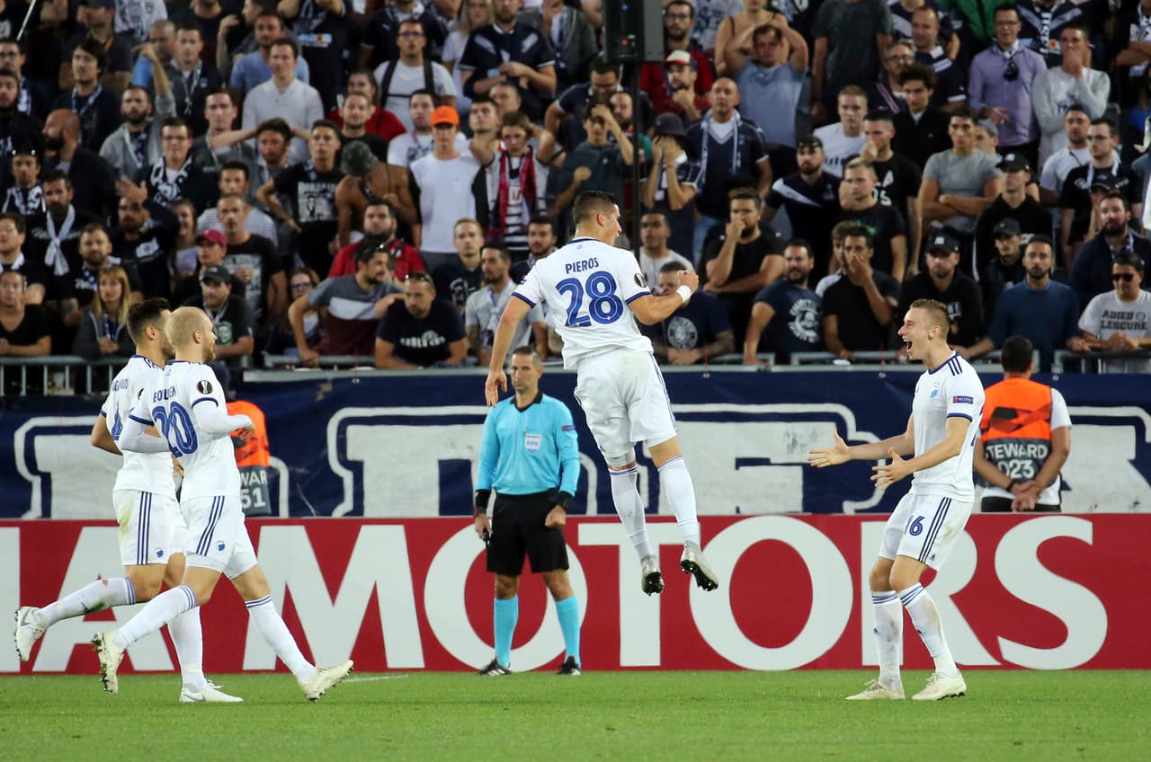 Copenhague dio la sorpresa con su gol de apertura de marcador contra Bordeaux y se impuso 1-2 de visita en Francia en el grupo C