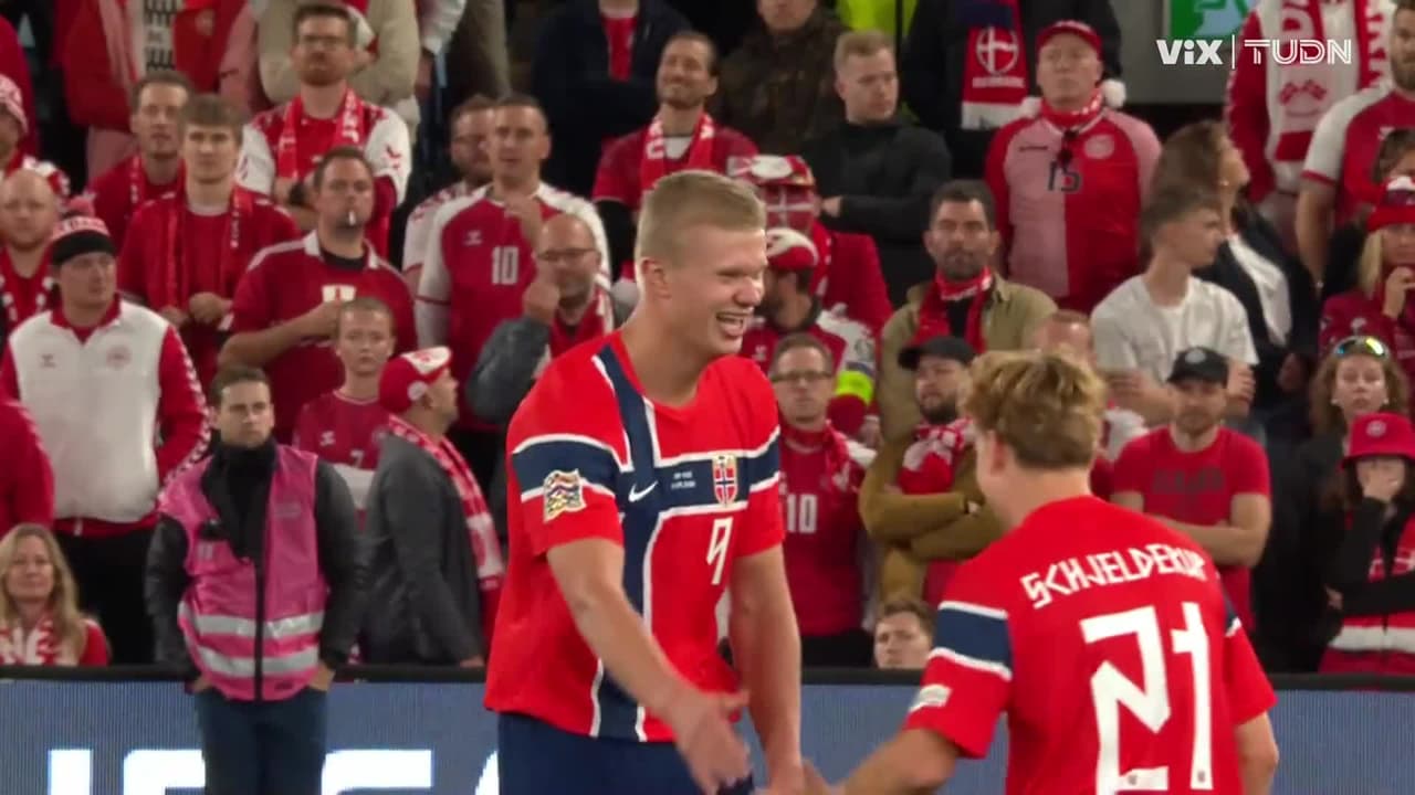 ¡A lo Liverpool vs. Barcelona! Doblete de Haaland para Noruega