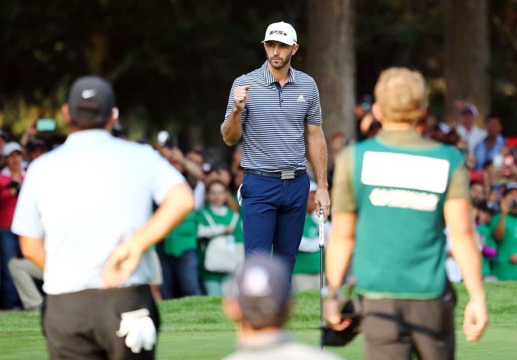 Johnson firmó una tarjeta de 66, 5 bajo par, y con esto sellar una victoria de cinco impactos sobre el norilrlandés Rory McIlroy, el segudo lugar, en el Meéico Championship.