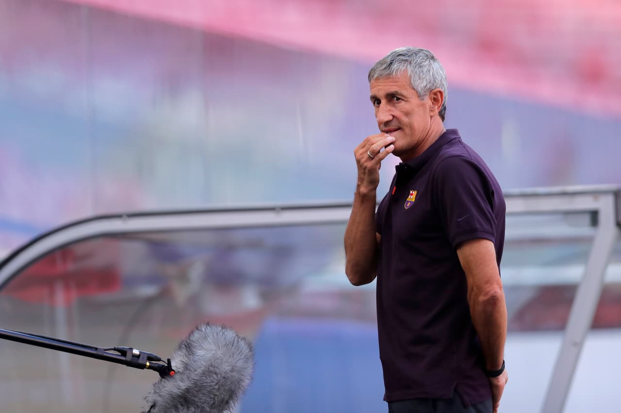 Quique Setién, técnico del Barcelona