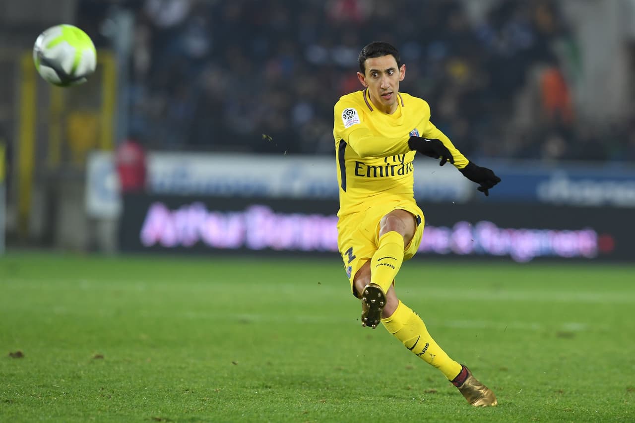 Ángel Di María ocupó la plaza de Cavani, mientras que Mbappé fue el centrodelantero en el ataque del PSG.