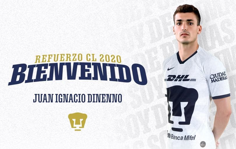 Pumas hace oficial a Juan Ignacio Dinenno